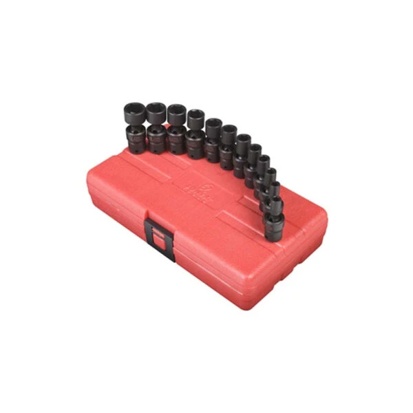 Sunex 1/4" Dr. Metric Universal Impact Socket Set, 12 Pc. (1814)
