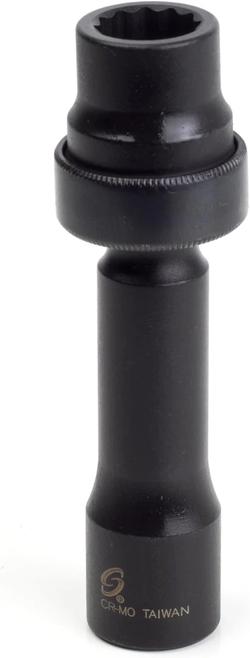 Sunex 1/2" Dr. 12 Pt. 16mm Driveline Impact Socket for Limited Clearance (216ZUMDL)