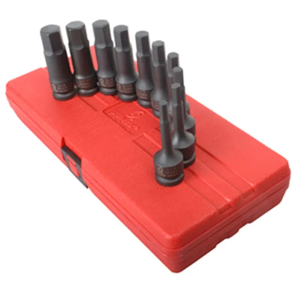 Sunex 1/2" Drive SAE Impact Hex Driver Set, 10 Pc. (2638)