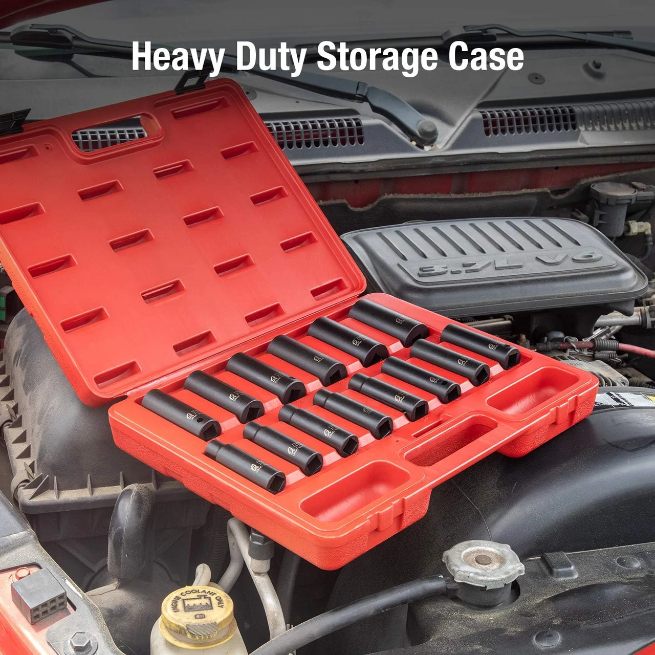Sunex 1/2" Drive 14-Pc Metric Deep Impact Socket Set (2653) — product image 5