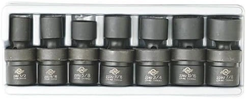 Sunex 1/2" Drive 7 Piece SAE Universal Impact Socket Set (2654) — product image 2