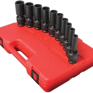 Sunex 1/2" Drive 10 Pc. SAE Universal Deep Impact Socket Set (2659)