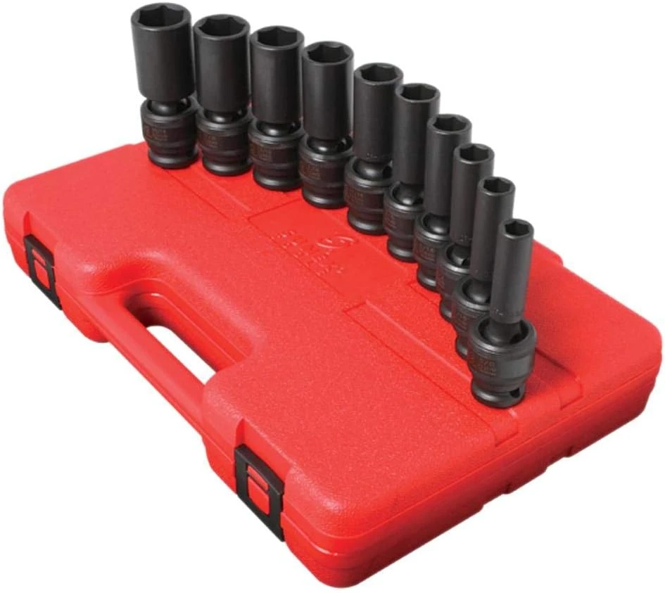 Sunex 1/2" Drive 10 Pc. SAE Universal Deep Impact Socket Set (2659)