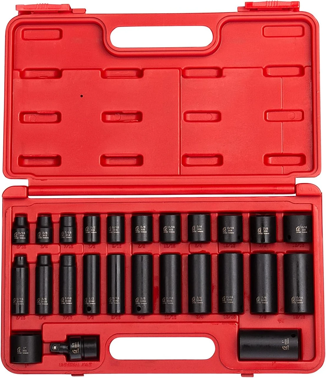 Sunex 3/8" Drive 25 Piece SAE Master Impact Socket Set (3325) — product image 2