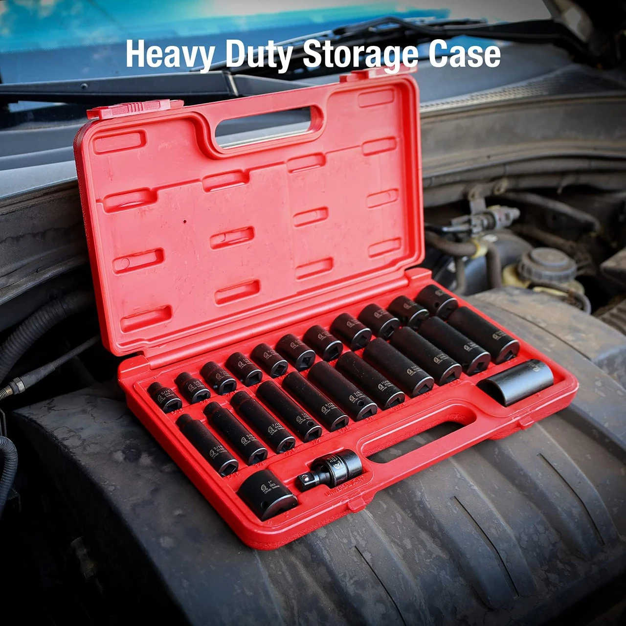 Sunex 3/8" Drive 25 Piece SAE Master Impact Socket Set (3325) — product image 6