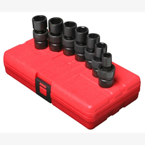 Sunex 3/8" Dr. 7 Pc. Metric Universal Impact Socket Set (3655)