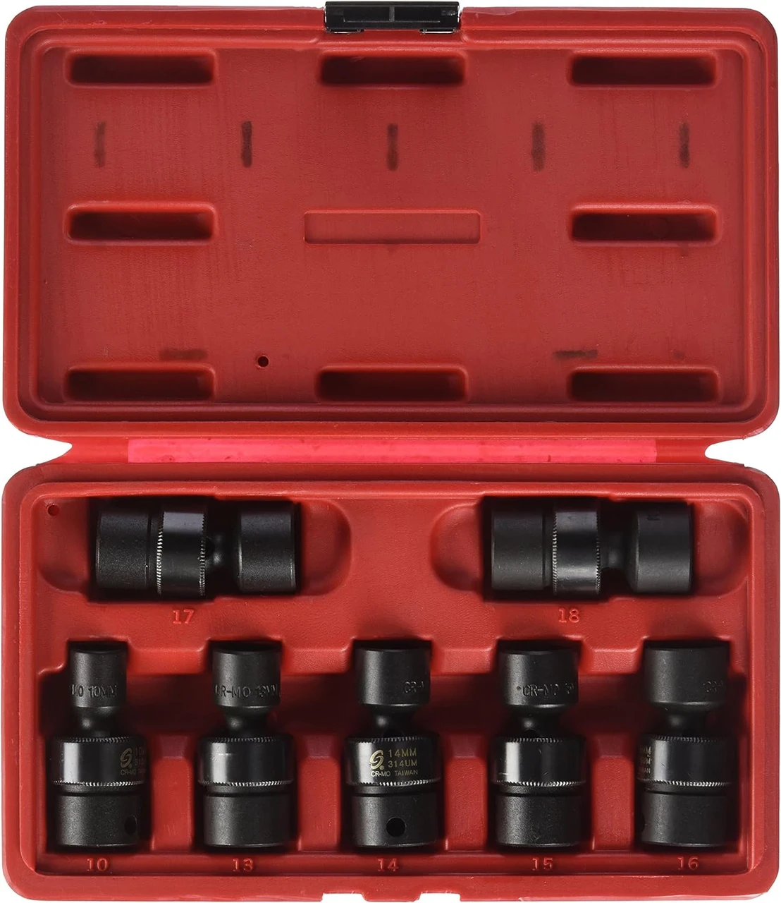 Sunex 3/8" Dr. 7 Pc. Metric Universal Impact Socket Set (3655) — product image 2