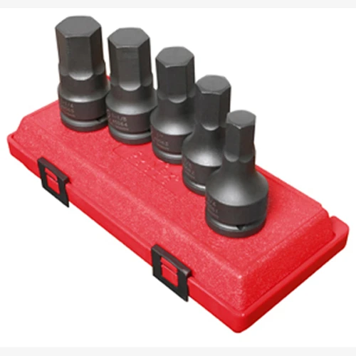 Sunex 3/4" Drive 5 Pc SAE Hex Drive Impact Socket Set (4506)