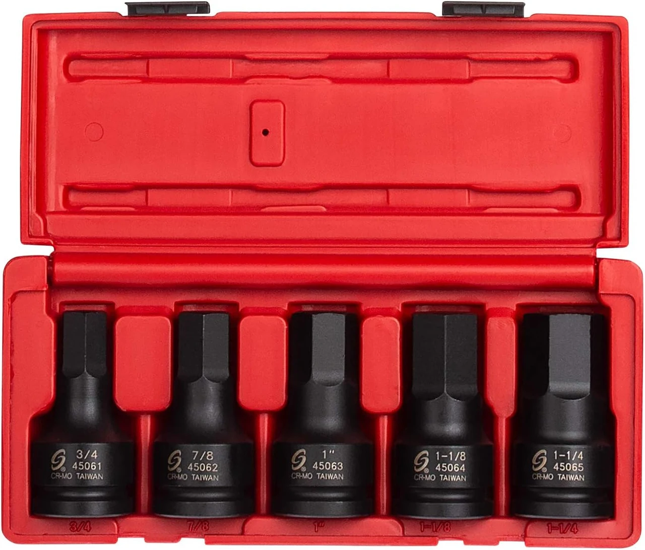 Sunex 3/4" Drive 5 Pc SAE Hex Drive Impact Socket Set (4506) — product image 2