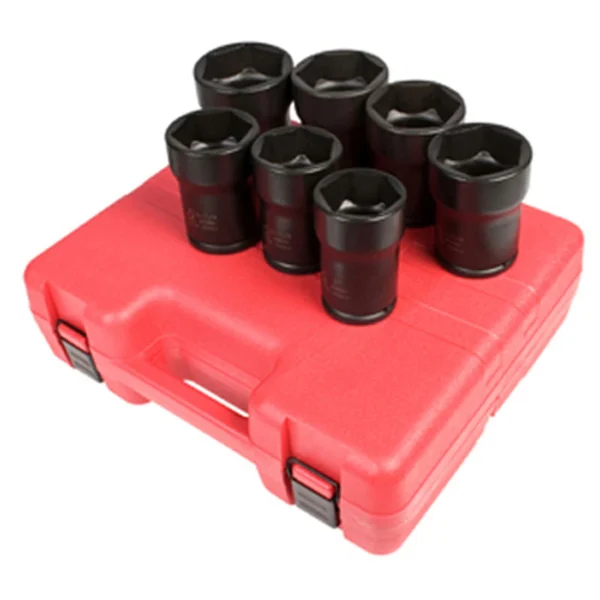 Sunex 3/4" Dr. Truck Pinion Locknut Impact Socket Set (4667)