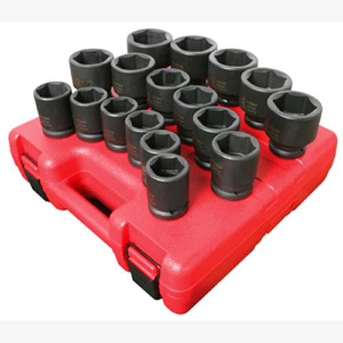 Sunex 3/4" Dr. 17 Pc. Metric Heavy Duty Impact Socket Set (4684)