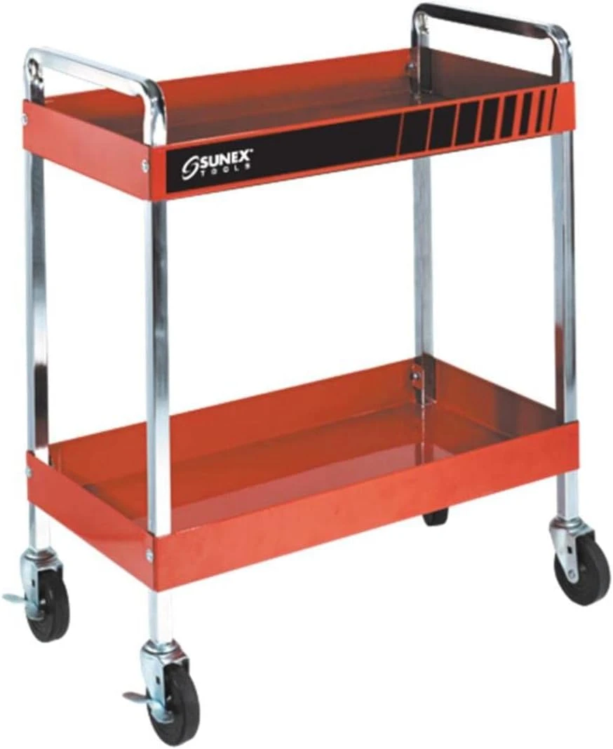 Sunex Multi-Purpose Service Cart with Locking Drawer and Side Shelf (8005SC)