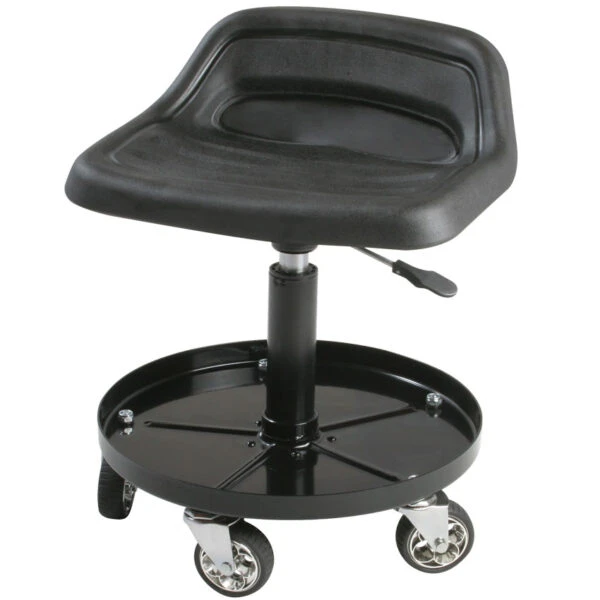 Sunex Hydraulic Swivel Tractor Seat with Tool Tray and Casters (8514)