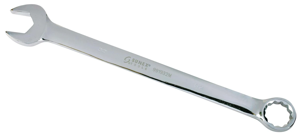 Sunex 32 mm 12-Point V-Groove Full Polish Combination Wrench (991932MA)