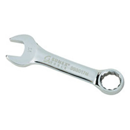 Sunex 17mm Fully Polished Stubby Combination Wrench (993017M)
