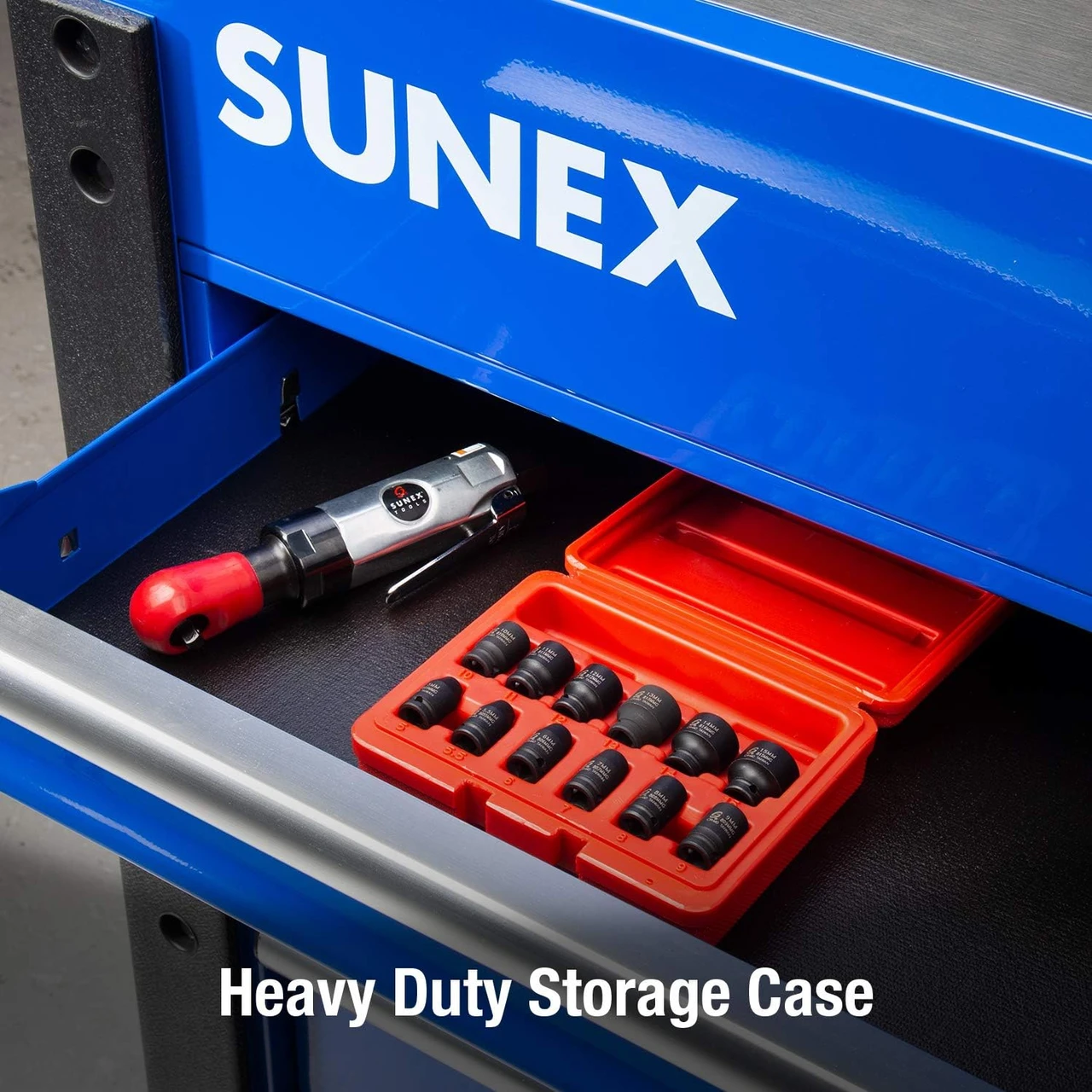 Sunex 12 Pc 1/4" Drive Metric Magnetic Impact Socket Set (1822) — product image 5