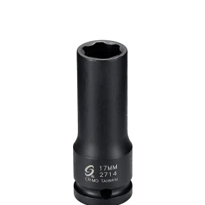 Sunex Tools 1/2" Drive 17mm Extra Thin Wall Lug Impact Socket (2714)