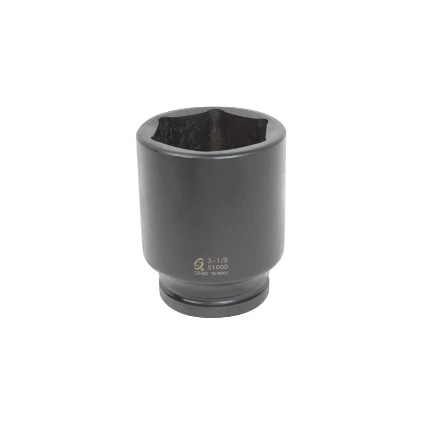 Sunex 1" Drive Deep 6 Point Impact Socket - 3-1/8" (5100D)