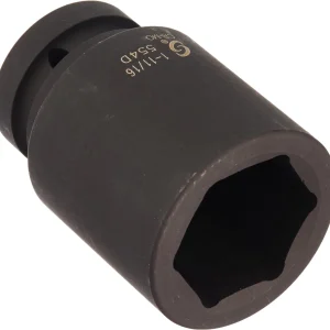 Sunex 1" Drive Deep 6 Point Impact Socket 1-11/16" (554D)
