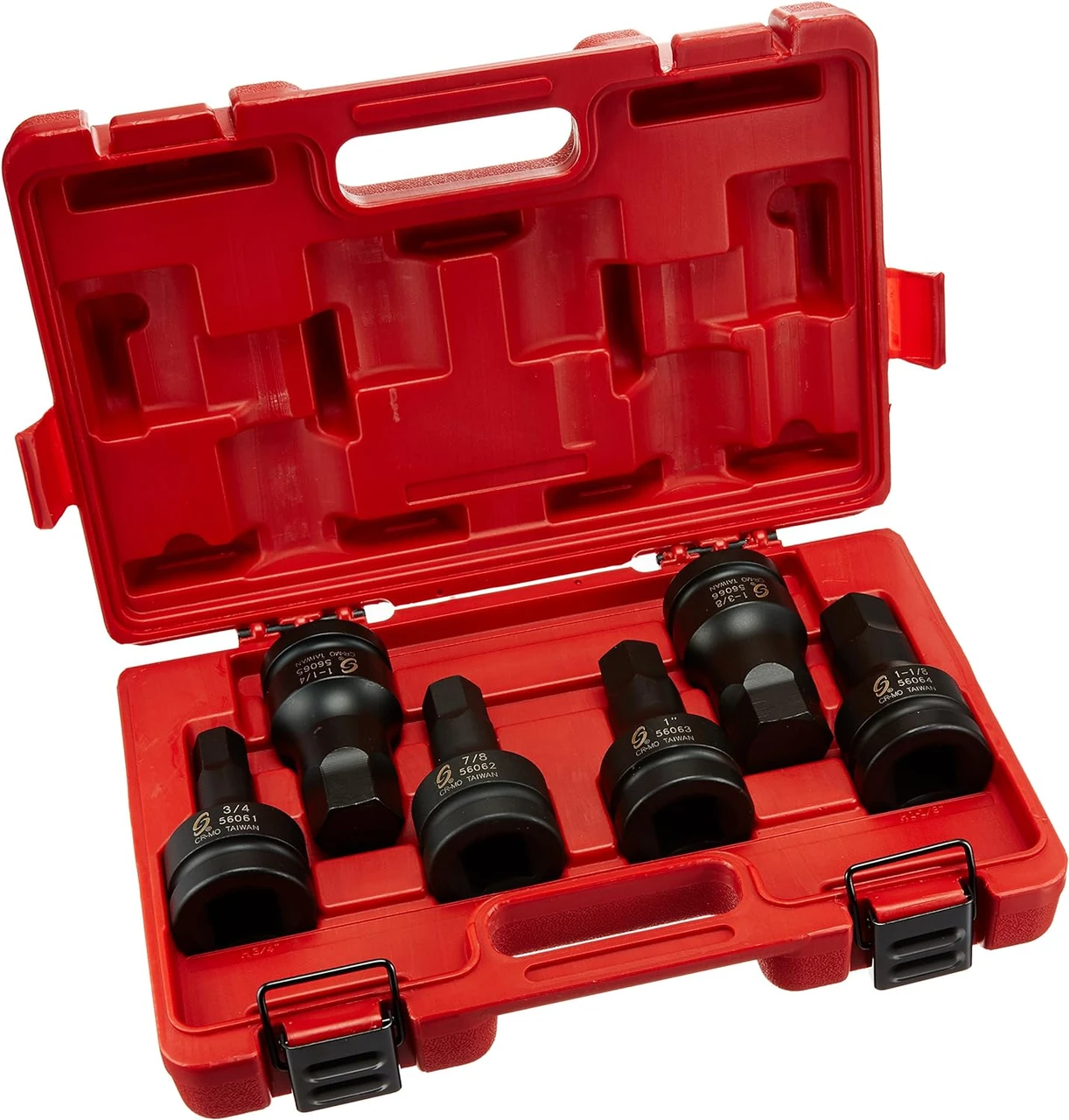 Sunex Tools 6 Pc 1" Drive SAE Hex Driver Impact Set (5606) — product image 2