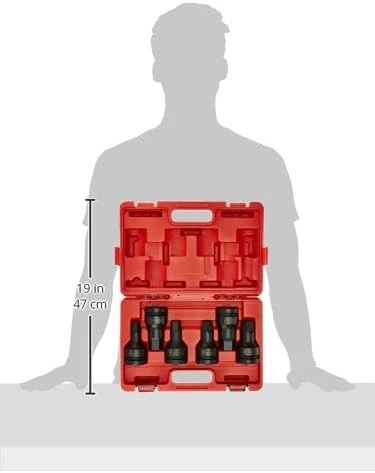 Sunex Tools 6 Pc 1" Drive SAE Hex Driver Impact Set (5606) — product image 3