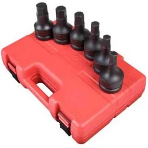 Sunex 6 Piece 1" Drive Metric Impact Hex Set (5607)