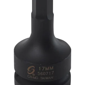 Sunex 1" Dr. 17mm Hex Drive Impact Socket (560717)