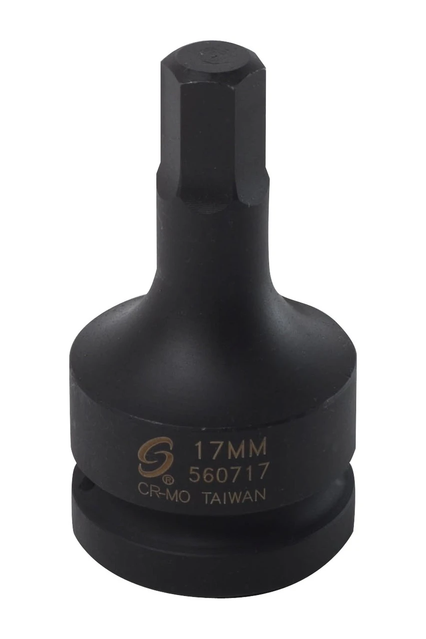 Sunex 1" Dr. 17mm Hex Drive Impact Socket (560717)