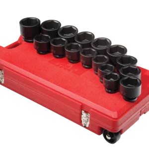 Sunex 16 Pcs 1" Drive Deep SAE Impact Socket Set (5616)