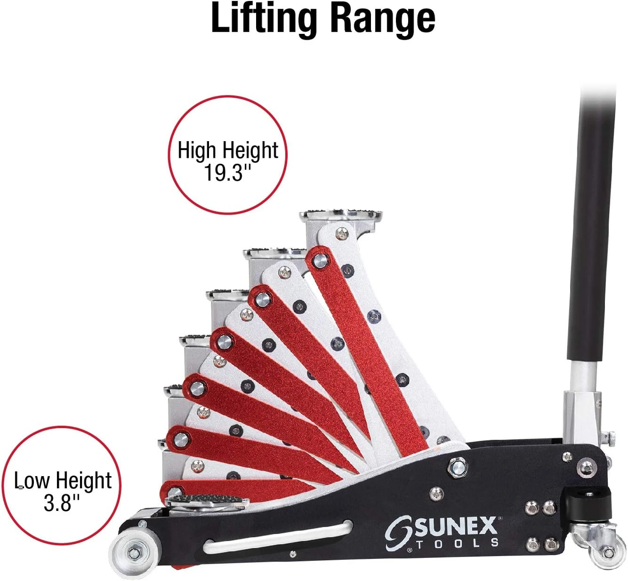 Sunex Tools 3 Ton Aluminum Floor Jack (6603ASJ) — product image 2