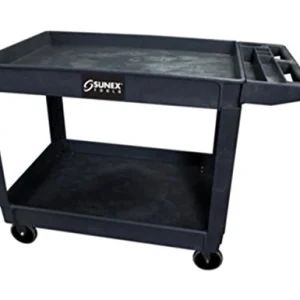 Sunex Large Plastic Utility Cart with Heavy-Duty Wheels (8036)
