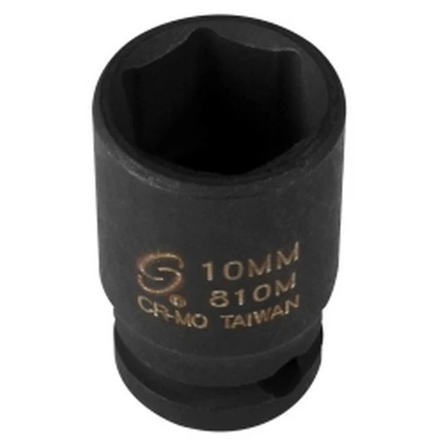 Sunex 1/4" Drive 6 Point Standard Impact Socket 10mm (810M)