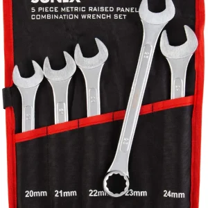 Sunex 5 Piece Raised Panel Metric Combination Wrench Set (9605MA)