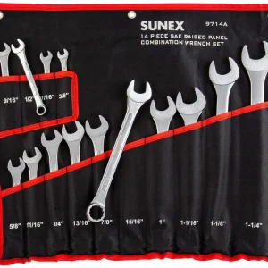 Sunex 14 Piece SAE Combination Wrench Set (9714A)