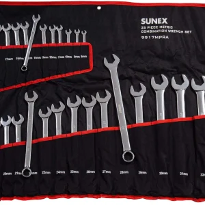 Sunex Tools 25 Pcs Metric V-Groove Combination Wrench Set (9917MPRA)
