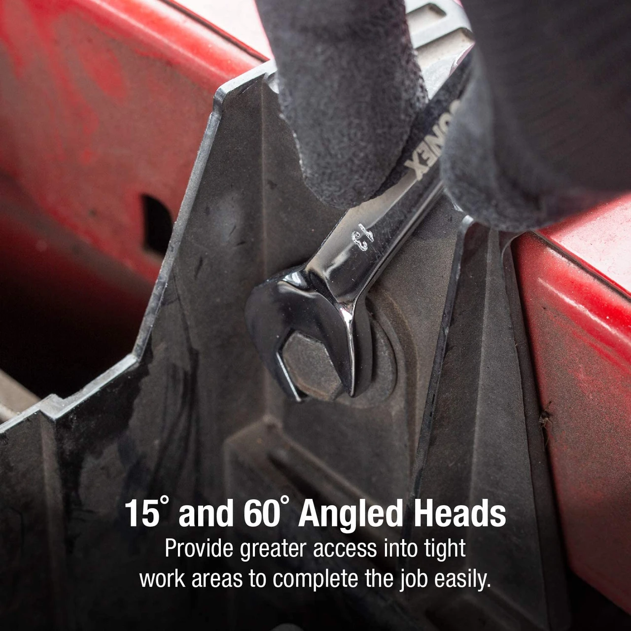 Sunex 8 Piece Metric Full Polished V-Groove Combination Wrench Set (9919MA) — product image 3