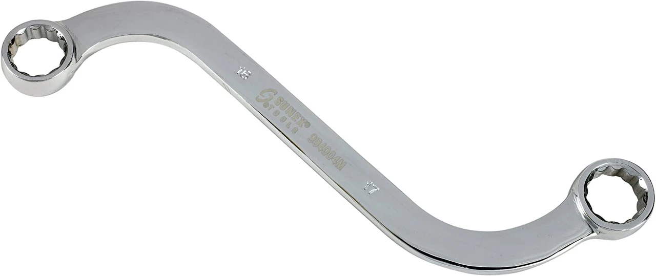 Sunex 16mm x 17mm S-Style Box Wrench (994004M)