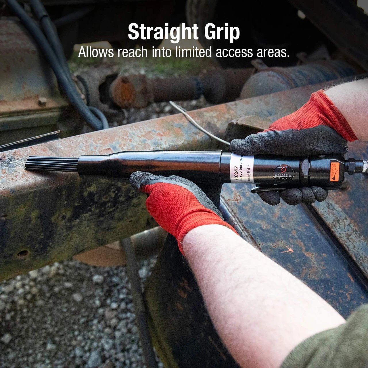 Sunex Heavy Duty Straight Needle Scaler (SX247) — product image 5