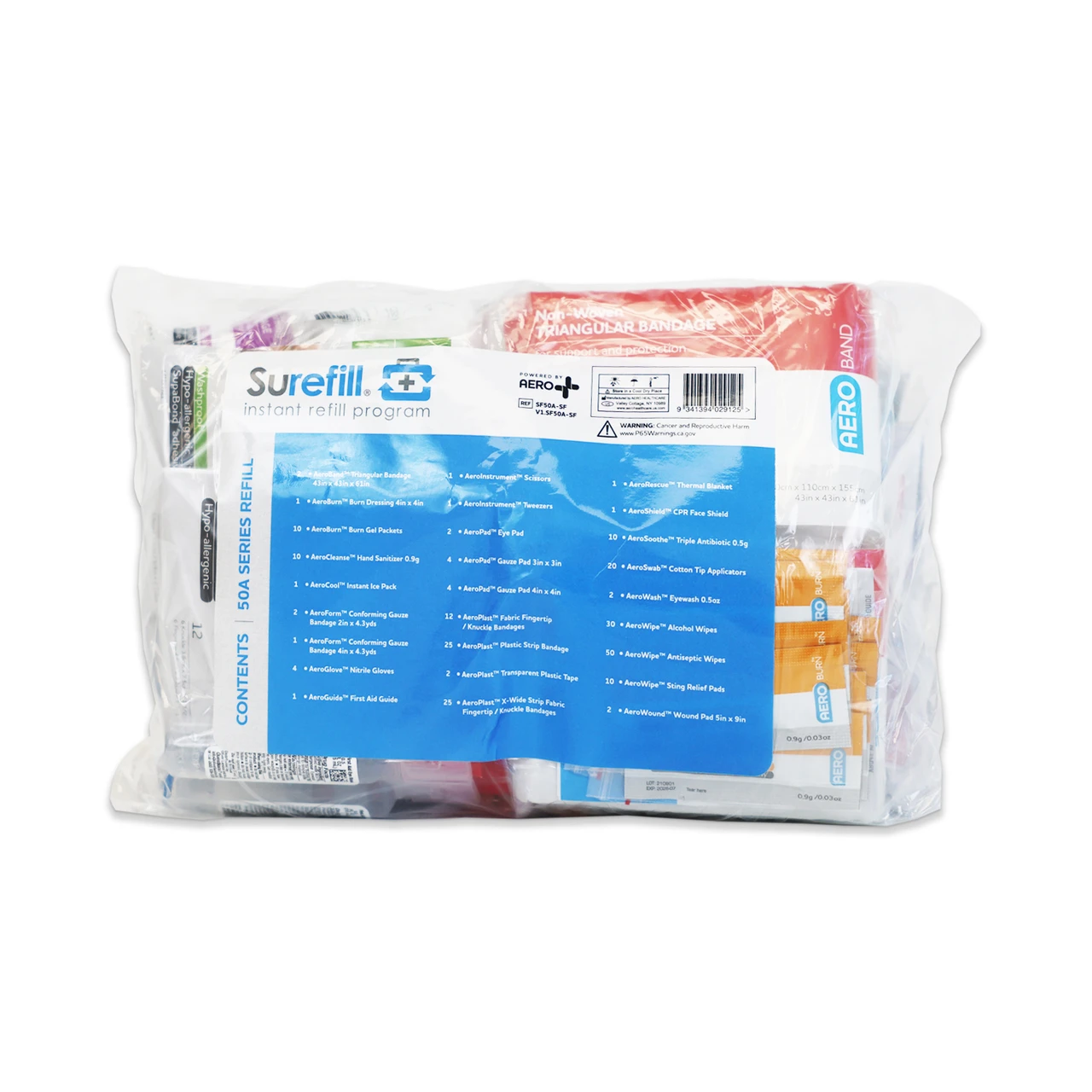 Surefill 50 ANSI 2021 A First Aid Kit Refill (SF50A-SF)