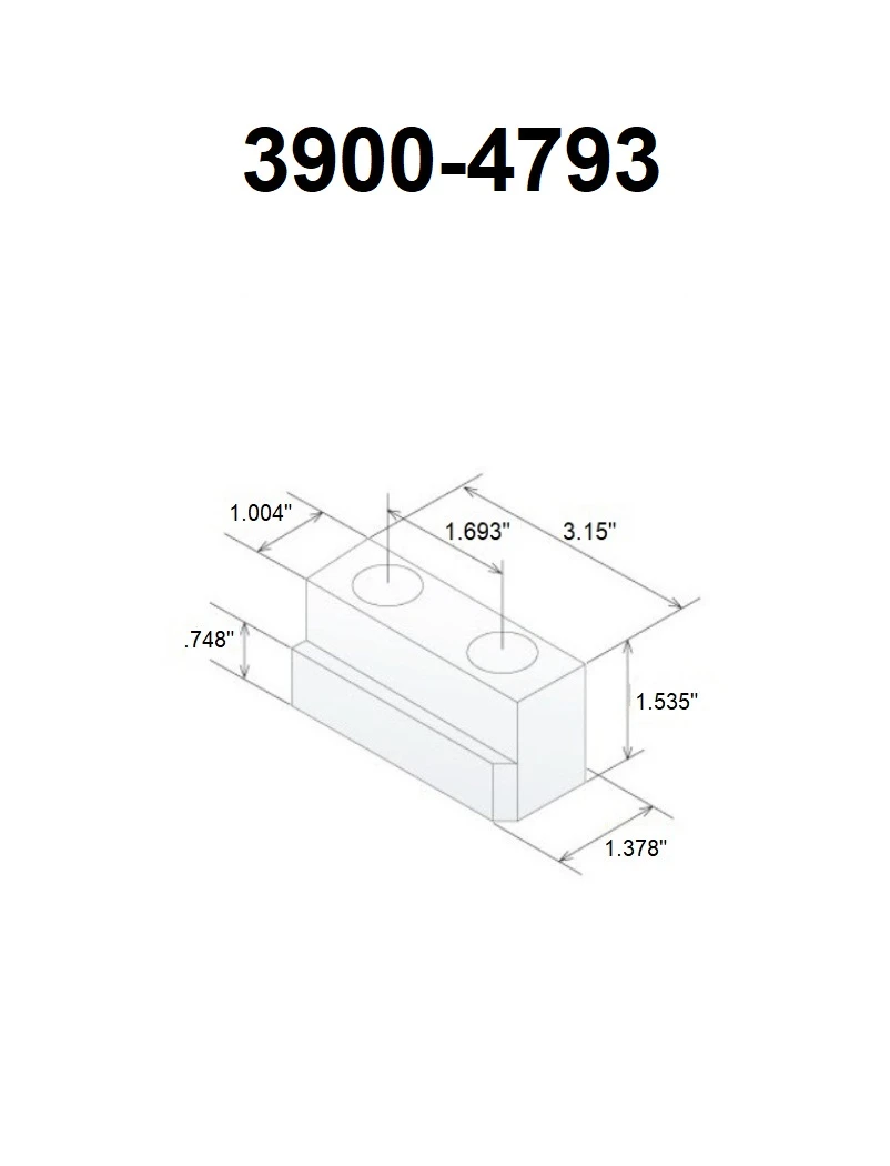 TAIKI 3 Piece Jaw T-Nut Set for 15" B-Type Chuck (3900-4793) — product image 2
