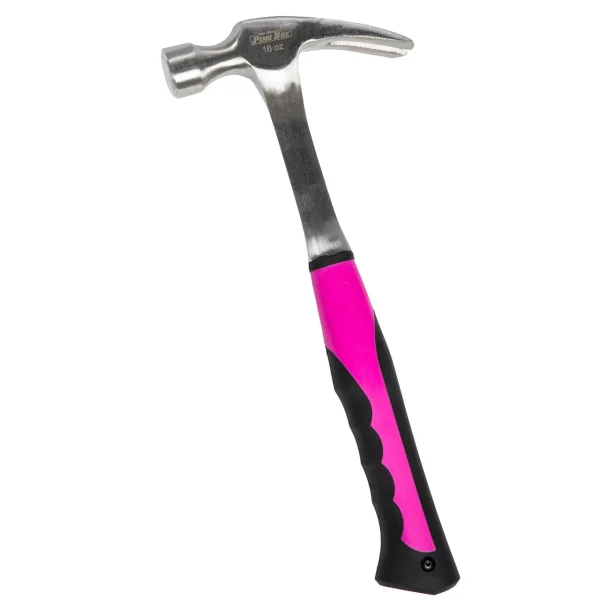 The Original Pink Box 16oz. Steel Rip Claw Hammer (PB16SHM)