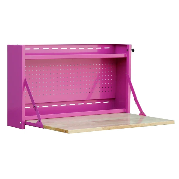 The Original Pink Box Pink 32-Inch Folding Worktable (PB32FWTBB)