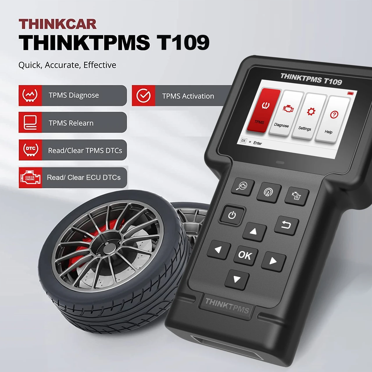 THINKCAR TPMS T109 Tire Pressure Monitoring System (303030019) — product image 3