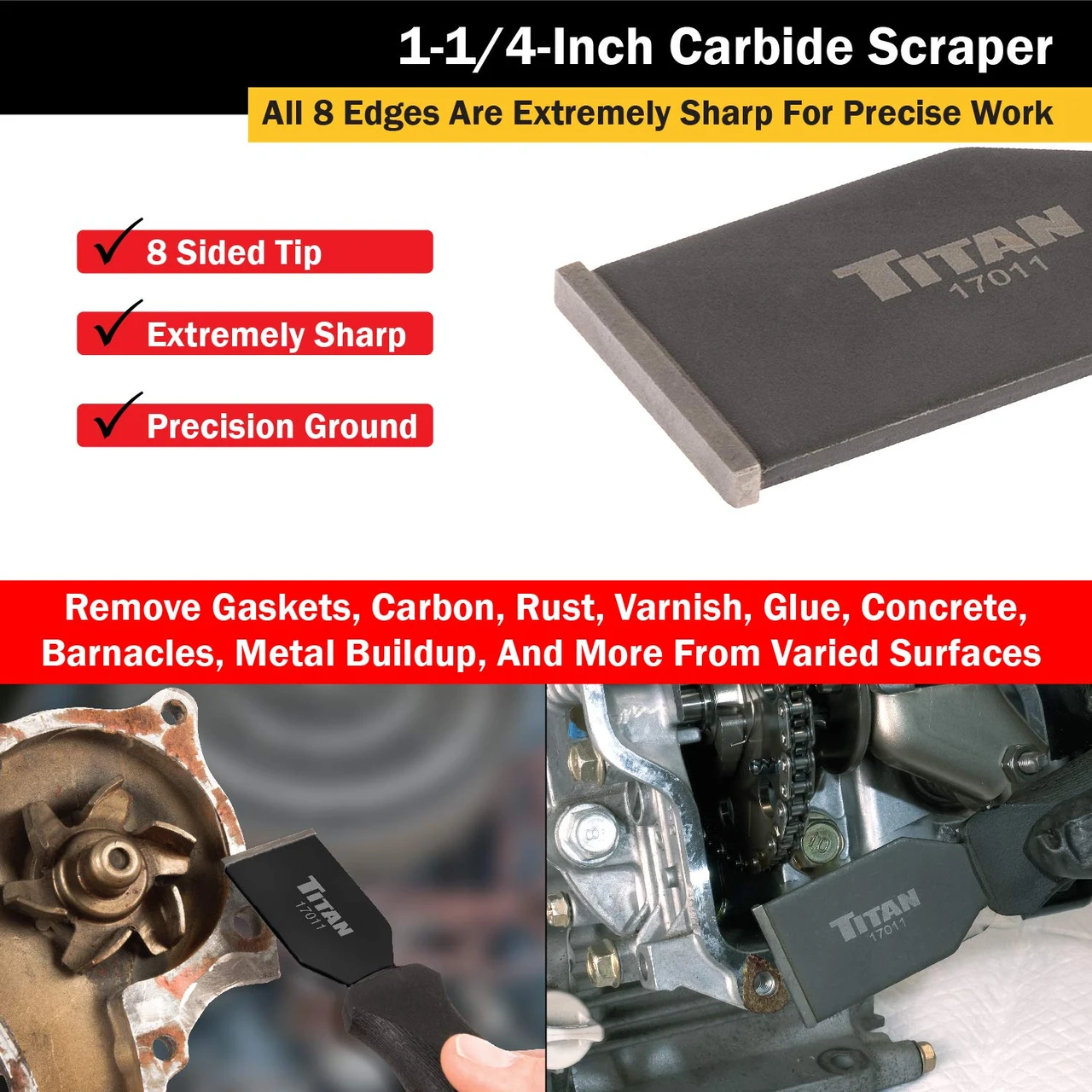 Titan Tools 1-1/4" Carbide Scraper (17011) — product image 4