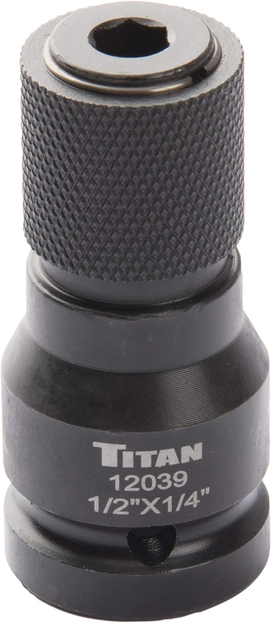 Titan Tools 1/2" Drive To 1/4" Hex Drive Quick Change Adapter (12039)
