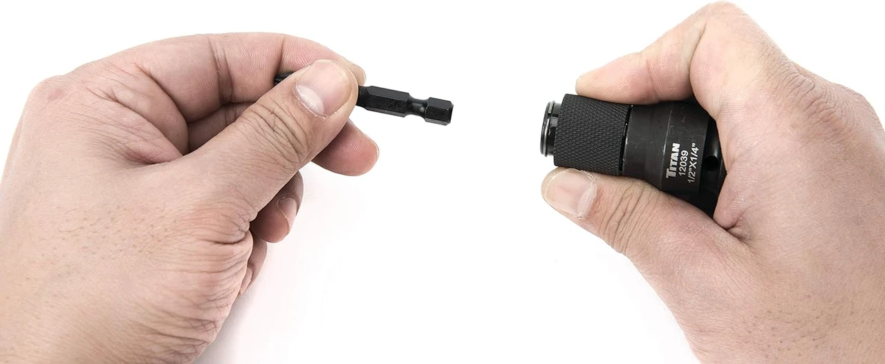 Titan Tools 1/2" Drive To 1/4" Hex Drive Quick Change Adapter (12039) — product image 3