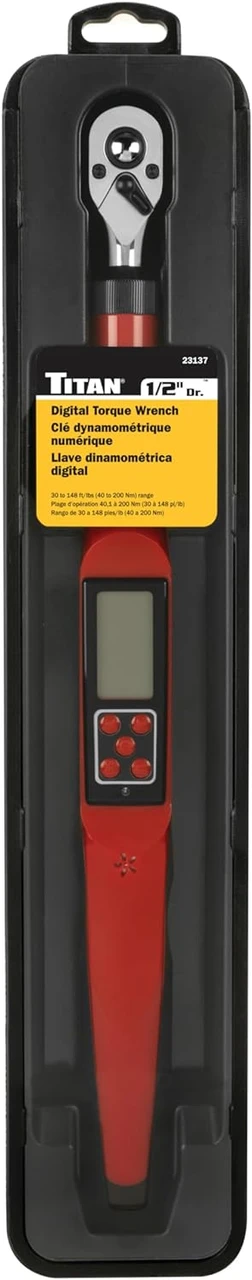Titan Tools 1/2" Drive X 16-1/2" Digital Torque Wrench, 30-148 Ft/Lbs (23137) — product image 2