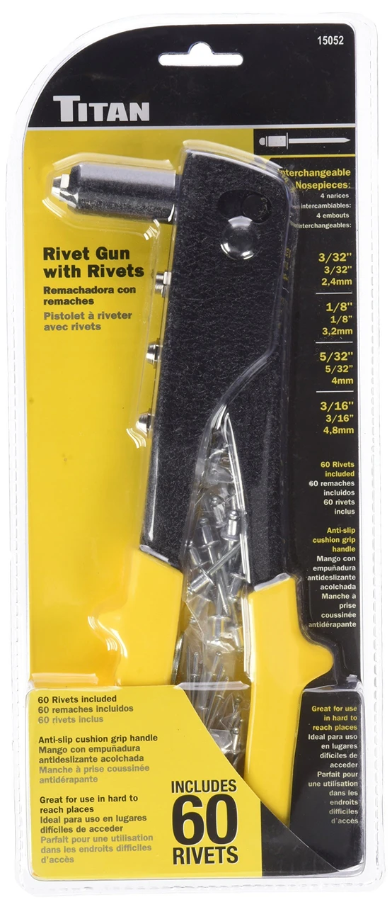 Titan Tools 10" Hand Riveter with Rivets (15052)