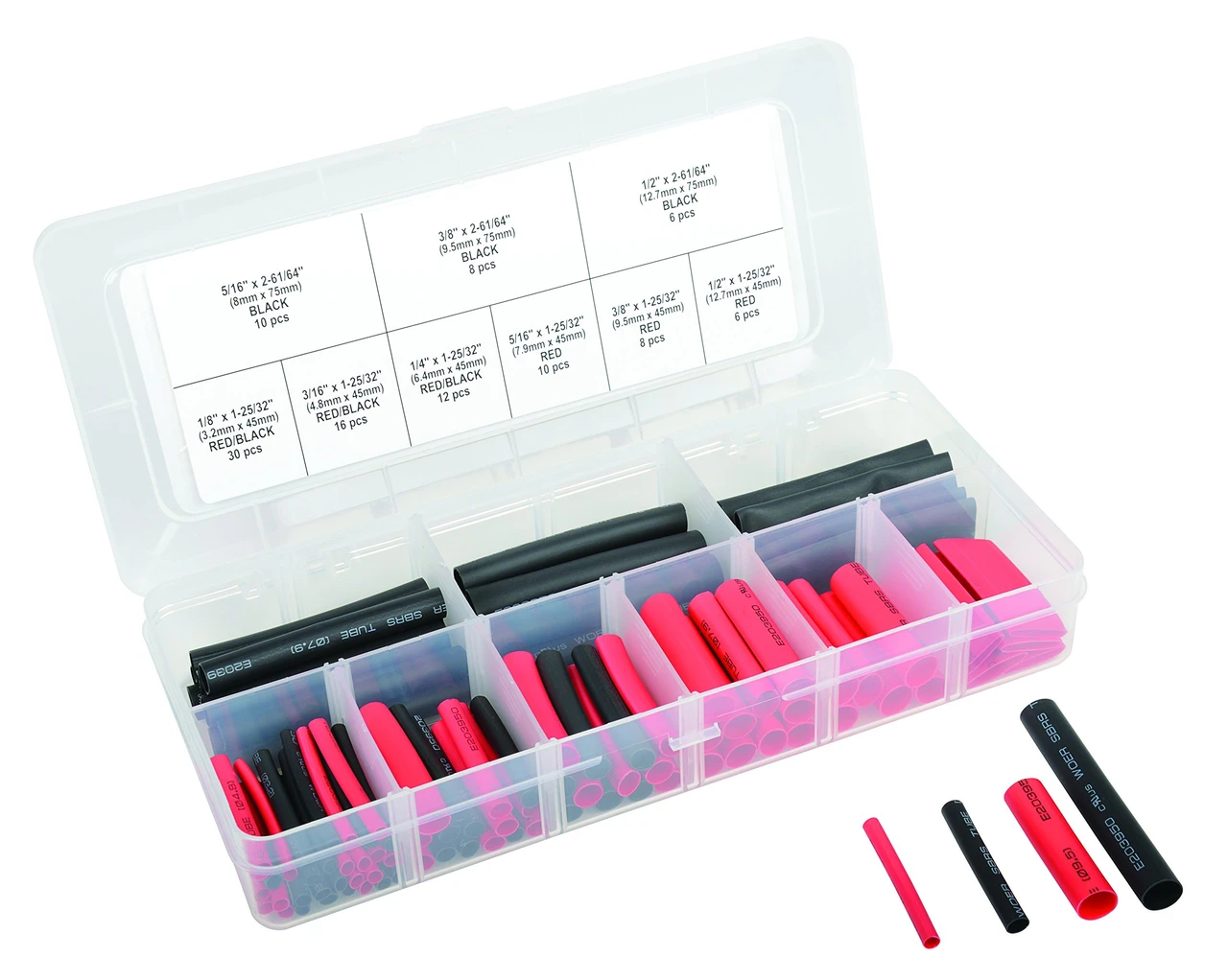 Titan Tools 106pc Dual-Wall Heat Shrink Tube Assortment (45239)