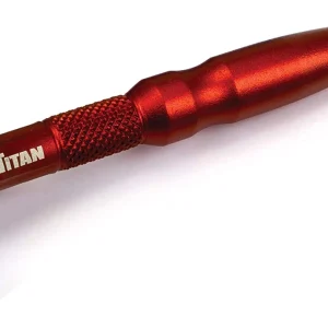 Titan Tools Aluminum Swivel Head Micro Bit Driver 1/4" Red (11321)